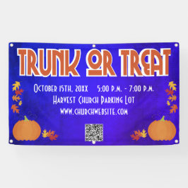 Oogst QR Code Trunk of Treat Spandoek