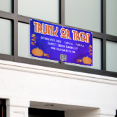Oogst QR Code Trunk or Treat  Spandoek (Buitenkant Gebouw)