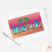 Oogst. Rechthoekige Sticker (Envelop)