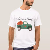 Oogst Rit Pompoen Vrachtwagen T-shirt (Voorkant)