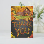 Oogst rustieke herfst Herfst Bedankkaart (Staand voorkant)