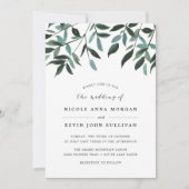 Oogst Sage bruiloft uitnodiging (Voorkant)