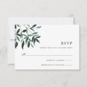 Oogst Sage RSVP-kaart RSVP Kaartje (Voorkant)