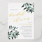 Oogst Sage Vrijgezellenfeest Folie Uitnodiging (Voorkant)