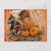 Oogst Scarecrows en Ghost Briefkaart (Voorkant)