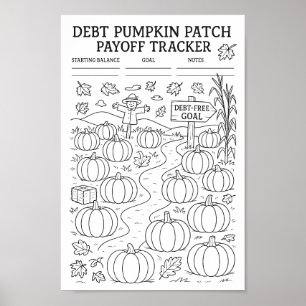 Oogst Schuld Pompoen Patch Payoff Tracker Poster