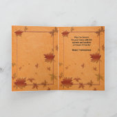 Oogst Season Black Cat Thanksgiving Feestdagen Kaart (Binnen)