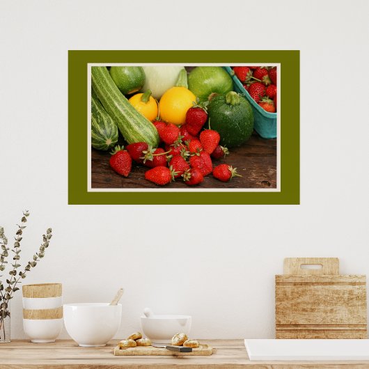 Oogst Summer Vegetables Print (Keuken)