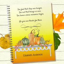 Oogst Tafeltje Thankful Blessing Spiral Notitieboe