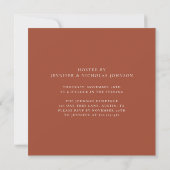 Oogst Thanksgiving-diner met herfstbladeren Kaart (Achterkant)