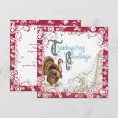  oogst Thanksgiving Invitaties in het binnenste Kaart (Voorkant / Achterkant)