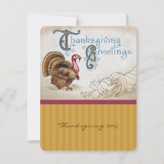  oogst Thanksgiving Invitaties in het binnenste Kaart (Achterkant)