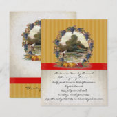 oogst Thanksgiving Invitaties in het binnenste Kaart (Voorkant / Achterkant)