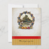 oogst Thanksgiving Invitaties in het binnenste Kaart (Achterkant)