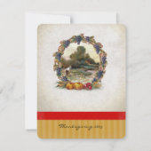 oogst Thanksgiving Invitaties in het binnenste Kaart (Achterkant)