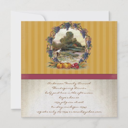  oogst Thanksgiving Invitaties in het binnenste Kaart (Voorkant)