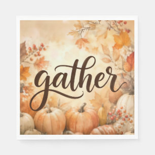 Oogst Thanksgiving Pompoenen Servet
