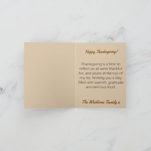 Oogst Thanksgiving Schattigee Ginger Kitten Pompoe Bedankkaart (Binnen)