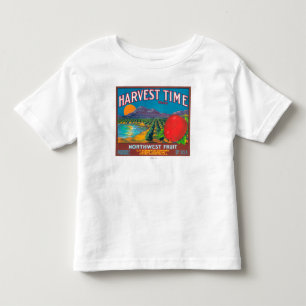 Oogst Time Apple Label - Yakima, WA Kinder Shirts
