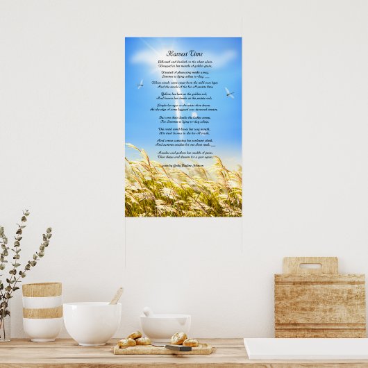 Oogst Time Poem Poster (Keuken)