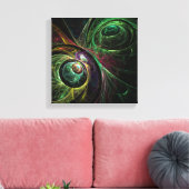 Oogst tot Abstracte kunst Zwart-wit Canvas Afdruk (Insitu (Woonkamer))