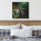 Oogst tot Abstracte kunst Zwart-wit Canvas Afdruk (Insitu (Slaapkamer))