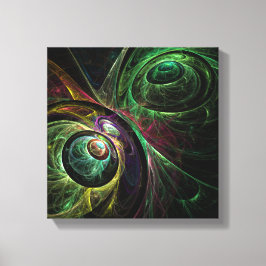 Oogst tot Abstracte kunst Zwart-wit Canvas Afdruk