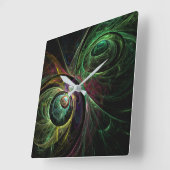 Oogst tot oog Abstract Art Square Vierkante Klok (Hoek)