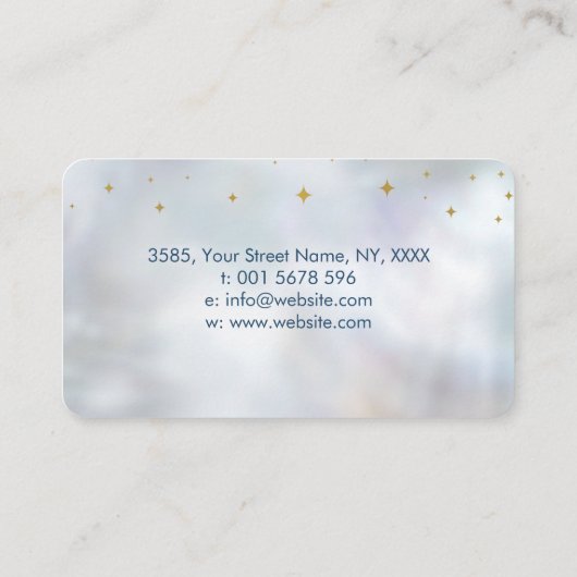 Oogst - Triple Moon - Gemstone and gold Business C Visitekaartje (Achterkant)