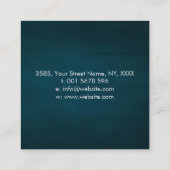 Oogst - Triple Moon - Gemstone and Gold Square Bus Vierkante Visitekaartje (Achterkant)