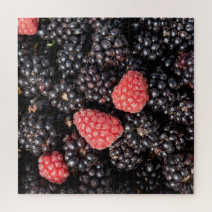Oogst van bramen en frambozen  legpuzzel