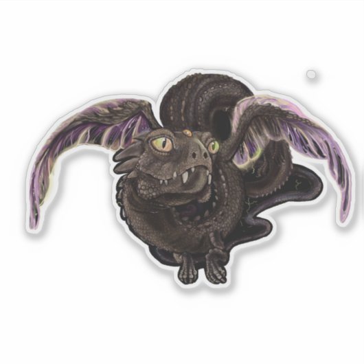 Oogst van de draak van het Storm Sticker (Voorkant)