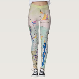 "Oogst van de Vogels" Kleurrijke Kunst Leggings