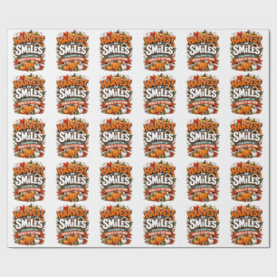 Oogst van Glimlach Shirt Herfst Pompoen T-Shirt Cadeaupapier