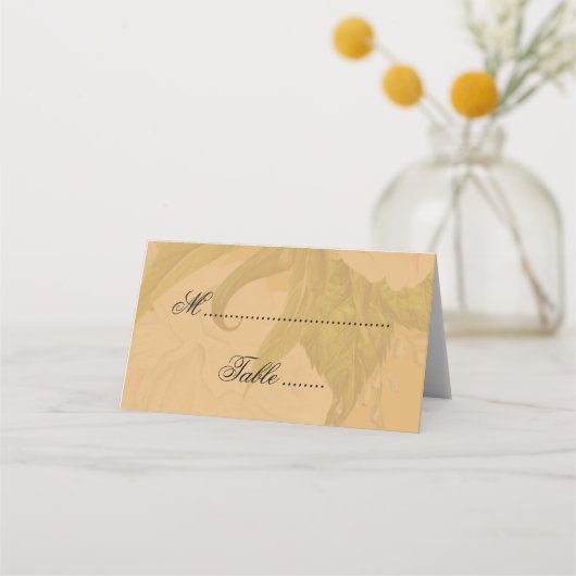 Oogst van gouden ponden en gouden scrollers Boho W Plaatskaartje (Achterkant)