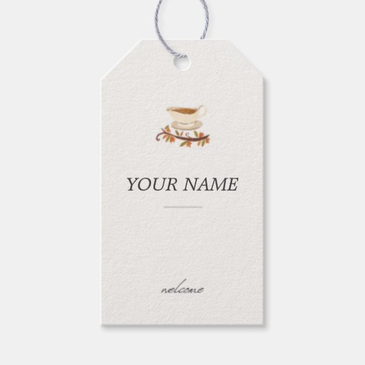 Oogst van harten: gepersonaliseerde naam Kaarten G Cadeaulabel (Voorkant)