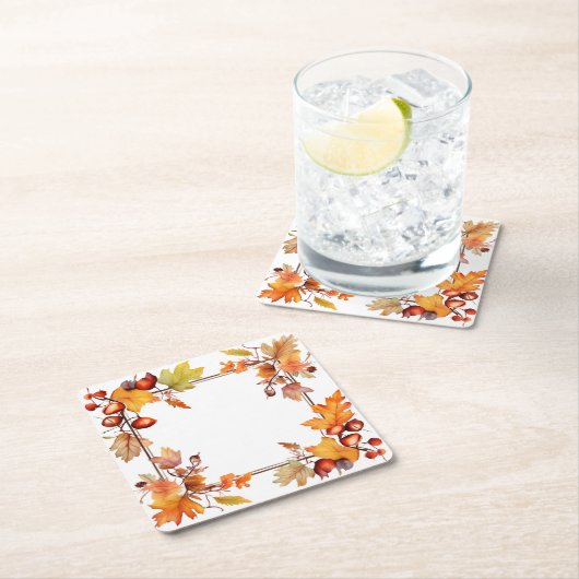 Oogst van Herfst: kransoogst Kartonnen Onderzetters (Insitu)