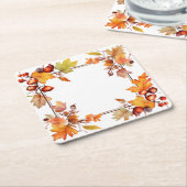 Oogst van Herfst: kransoogst Kartonnen Onderzetters (Schuin)