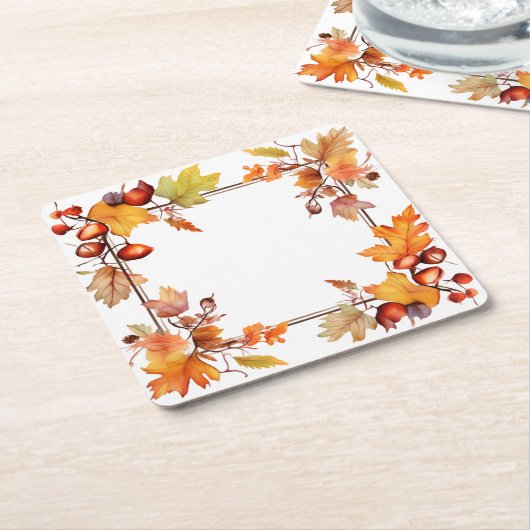 Oogst van Herfst: kransoogst Kartonnen Onderzetters (Schuin)