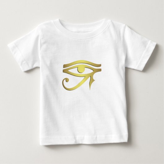 Oogst van het paarse Egyptische symbool baby shirt (Voorkant)