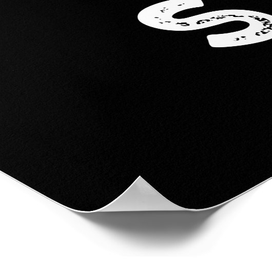 Oogst van het Storm Funny Weather Pun Dark BG Poster (Hoek)