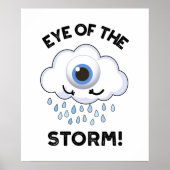 Oogst van het Storm Funny Weather Pun Poster (Voorkant)
