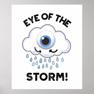 Oogst van het Storm Funny Weather Pun Poster