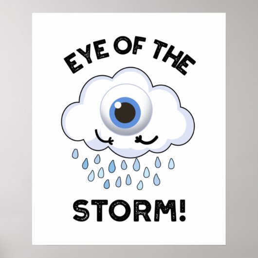 Oogst van het Storm Funny Weather Pun Poster (Voorkant)