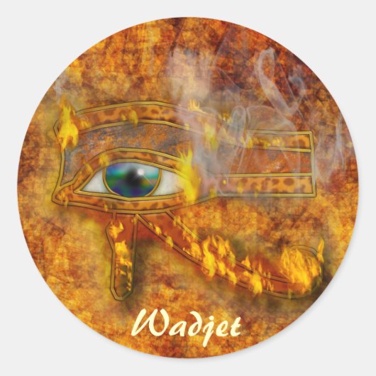 Oogst van Horus Wadjet Egyptian Art Stickers (Voorkant)