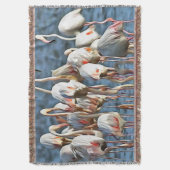 Oogst van kunstroze vlammen deken (Voorkant Verticaal)