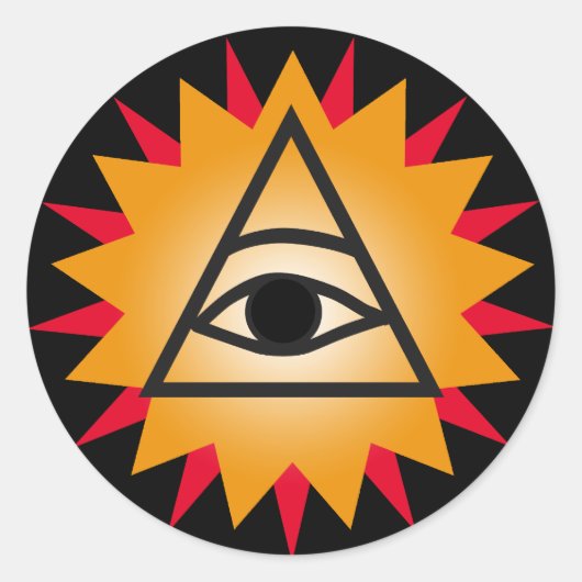 Oogst van Leverantie Ronde Sticker (Voorkant)