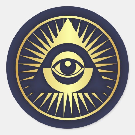 Oogst van Leverantie Ronde Sticker (Voorkant)