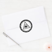 Oogst van Leverantie Ronde Sticker (Envelop)