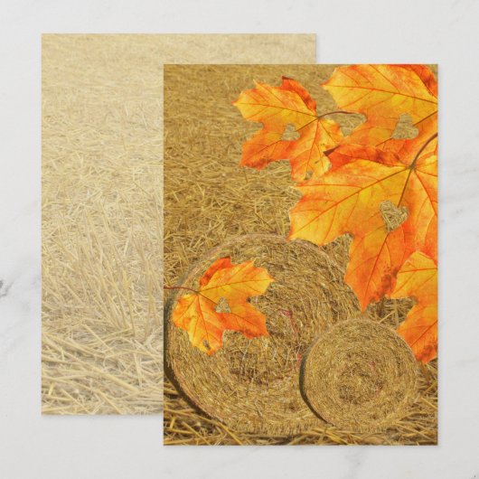 Oogst van liefde uitnodiging (Voorkant / Achterkant)